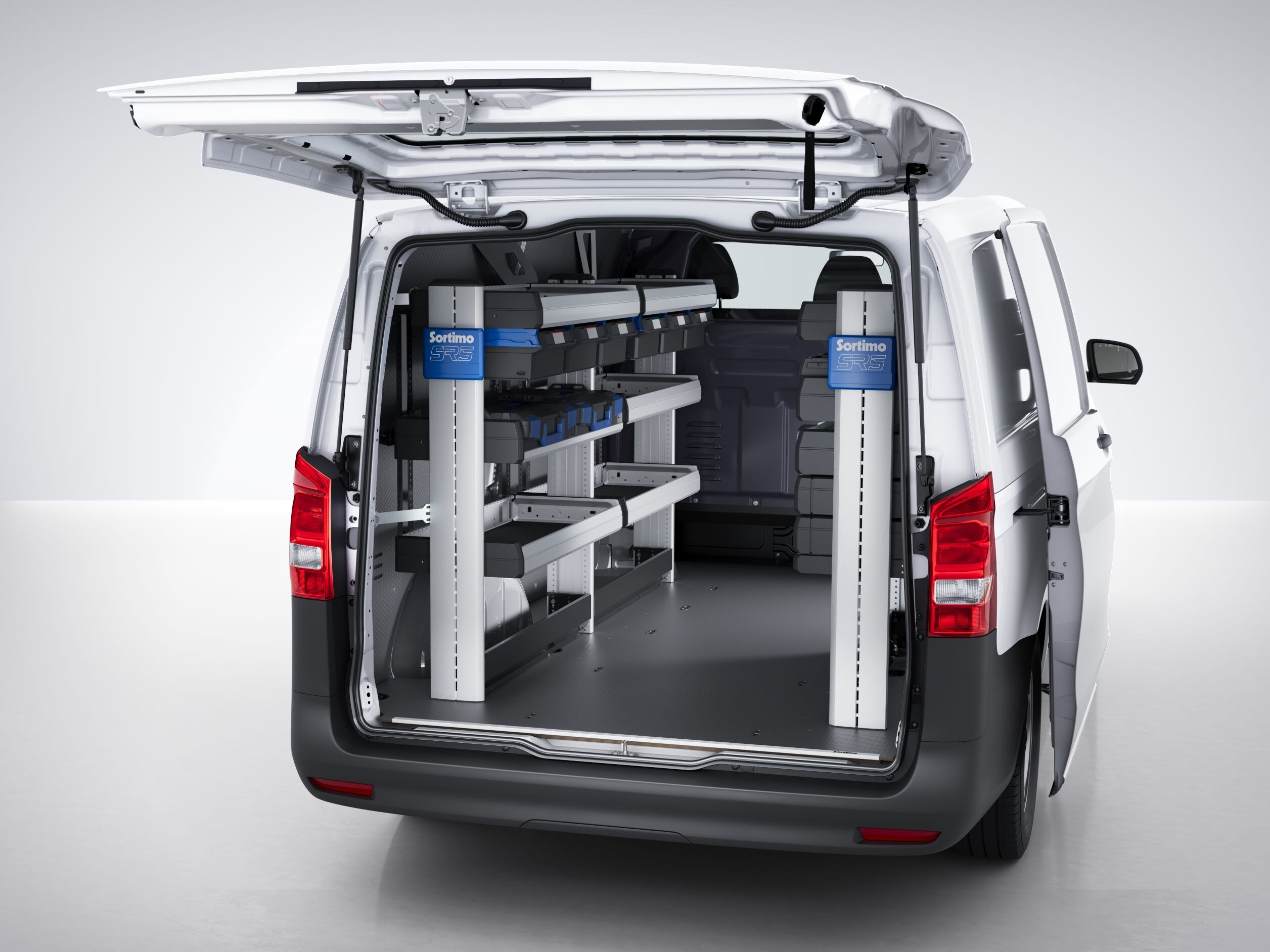 The Vito with racking system.