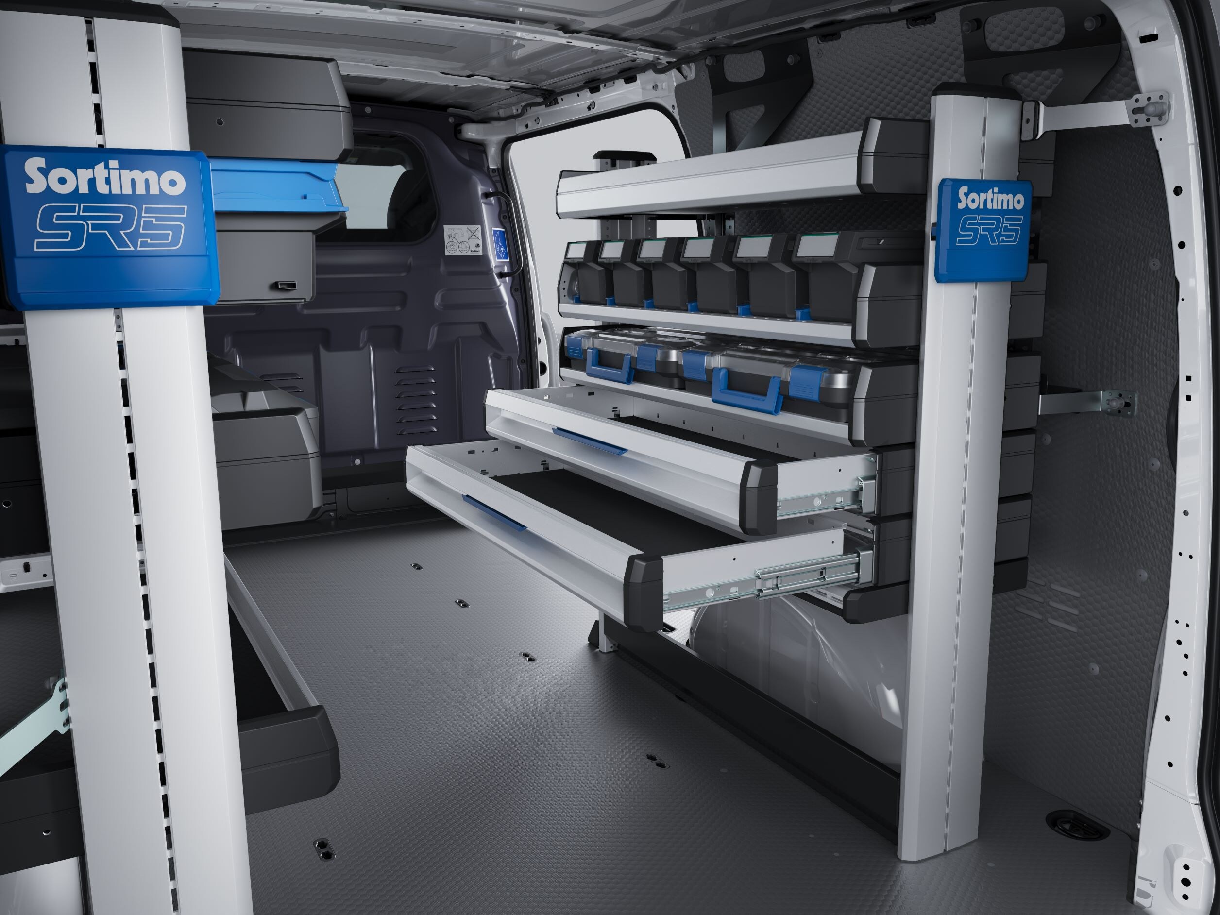 The Vito with racking system.